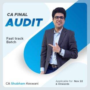 Video Lecture CA Final Audit (Fastrack Batch) By CA Shubham Keswani