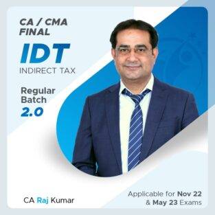 Video Lecture CA/CS/CMA Final Indirect Tax Regular By CA Rajkumar