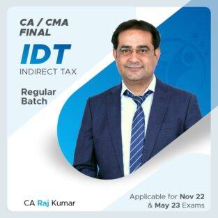 Video Lecture CA Final Indirect Tax Full Course By CA Rajkumar