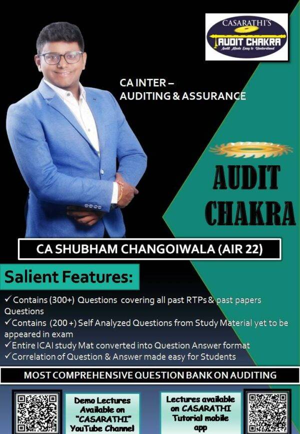 CA Inter Audit Question Bank By CA Shubham Changoiwala