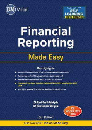 Taxmann CA Final Financial Reporting Made Easy Ravi Kanth Miriyala