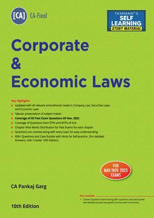 Taxmann Corporate Economic Laws New Syllabusl Pankaj Garg