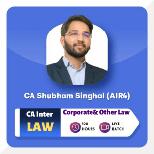 Video Lecture CA Inter Law Exam Oriented Live By CA Shubham Singhal
