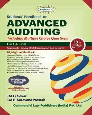 Padhukas Students Handbook on Advanced Auditing For CA Final New