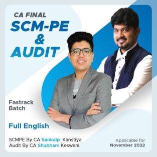 CA Final SCMPE & Audit By Sankalp Kanstiya and Shubham Keswani