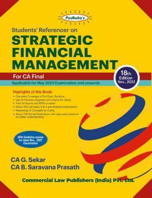 Padhuka Students Referencer on Strategic Financial Management G Sekar