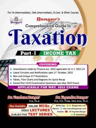 CA Inter Taxation Income tax by Yogendra Bangar and Vandana bangar
