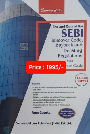 SEBI Takeover Code Buyback And Delisting Regulations By Arun Goenka