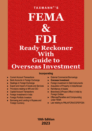 Taxmann FEMA & FDI Ready Reckoner Edition 2023 Taxmann