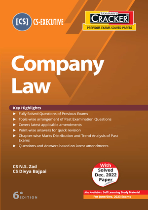 CS Executive Cracker Company Law New Syllabus By N S Zad