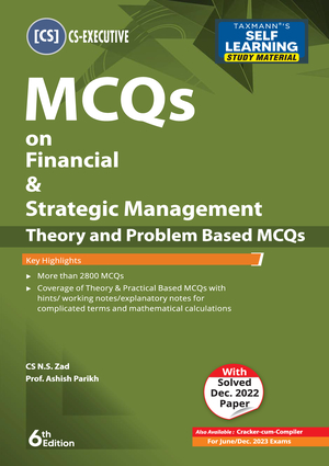 CS Inter MCQs on Financial & Strategic Management New By N S Zad