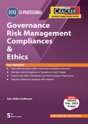 Taxmann CS Final Cracker Governance Risk Management By Ritika Godhwaniv