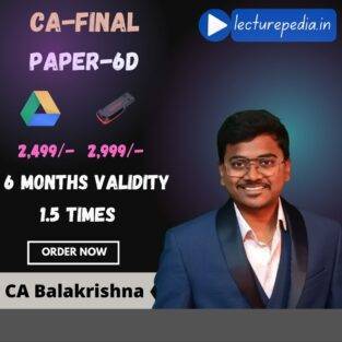 Video Lectures CA Final Paper-6D Economic laws By CA BalaKrishna