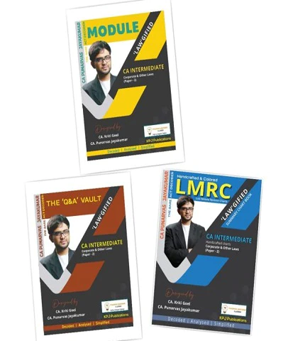 Advait Learning's CA Inter Corporate and Other Laws Book Set By CA Punarvas Jayakumar