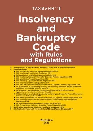 Taxmann Insolvency and Bankruptcy with Rules and Regulations