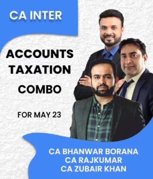 CA Inter Account and Tax By CA Zubair Khan CA Bhanwar Borana