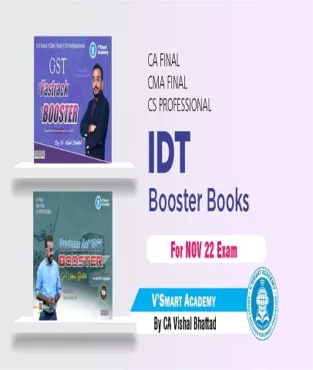 CA Final IDT Fast Track Booster Book Set By CA Vishal Bhattad