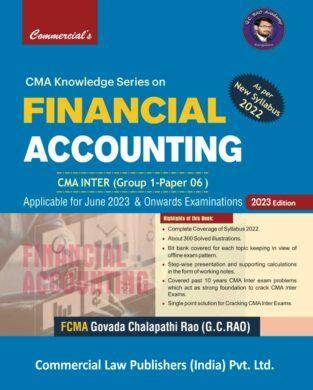 Commercial CMA Inter Financial Accounting By G.C. Rao