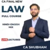 Video Lecture CA Final Law Regular Live Batch By CA Shubham Singhal