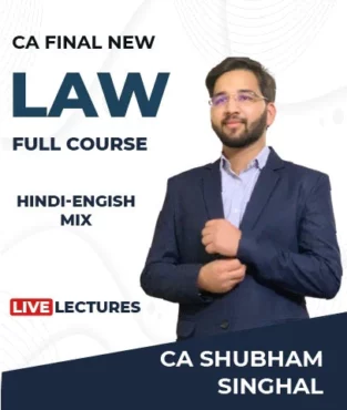 Video Lecture CA Final Law Regular Live Batch By CA Shubham Singhal