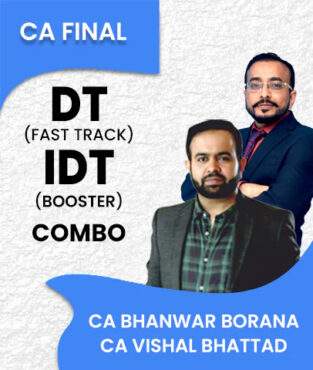 Video Lecture CA Final DT Fast Track IDT Booster By CA Bhanwar Borana
