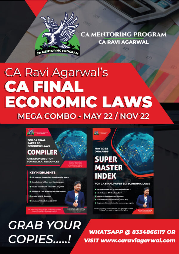 CA Final Economic Law Compiler & Master Index By CA Ravi Agarwal