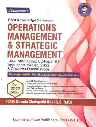 Operations Management & Strategic Managemen CMA Final By G.C. Rao