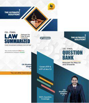 CA Final Law Summary Notes and Question Bank By CA Shubham Singhal