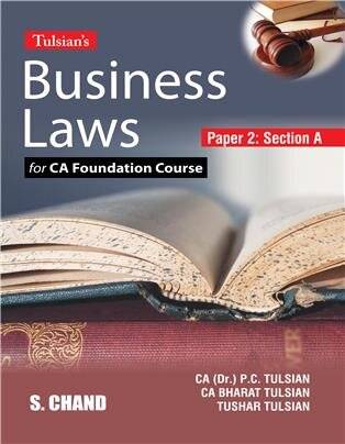 S. Chand CA Foundation Tulsian’s Business Laws By CA Dr. P C Tulsian