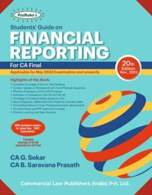 Padhuka Students Financial Reporting CA Final New Syllabus G Sekar