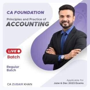 Video Lecture CA Foundation Accounts Full Course By CA Zubair Khan