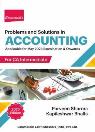 Commercial CA Inter Accounting By Parveen Sharma May 2023