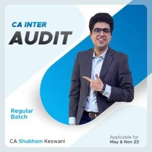 Video Lecture CA Inter Audit (Regular Batch) By CA Shubham Keswani