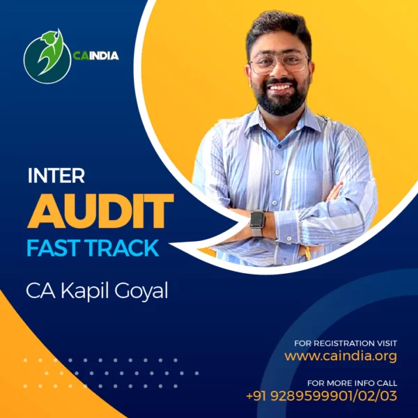 Video Lecture CA Inter Audit Fast Track Full Course By Kapil Goyal