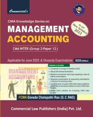 CMA Knowledge Management Accounting for CMA Inter By G.C. Rao