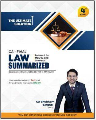 CA Final Law Summary Notes By CA Shubham Singhal May 2023 Exam