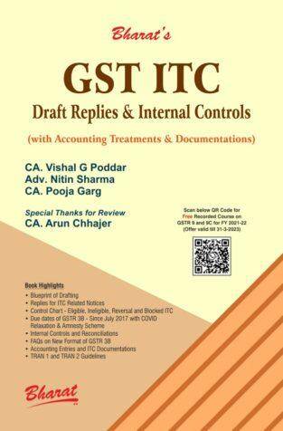 Bharat GST ITC Draft Replies & Internal Controls By CA. Vishal G Poddar