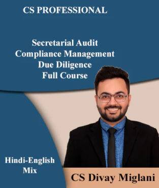 Video Lecture CS Professional Secretarial Audit By CS Divay Miglani