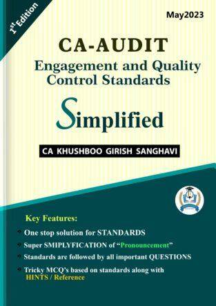 CA Final Audit Standards Simplified CA Khushboo Sanghavi May 23
