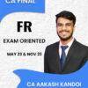 Video Lecture CA Final FR Exam Oriented By CA Aakash Kandoi May 23