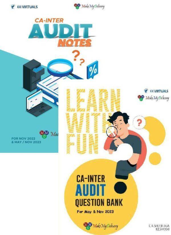 CA Inter Audit Notes & Q/B New By CA Shubham Keswani May 23