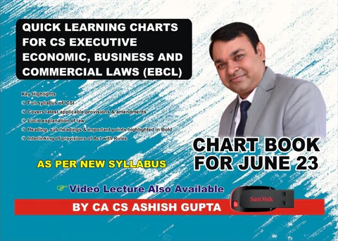 CS Executive EBCL Quick Learning Chart Book By Ashish Gupta