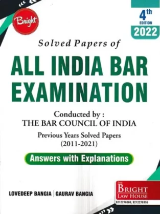 All India Bar Examination Solved Papers By Lovedeep Bangia 2023