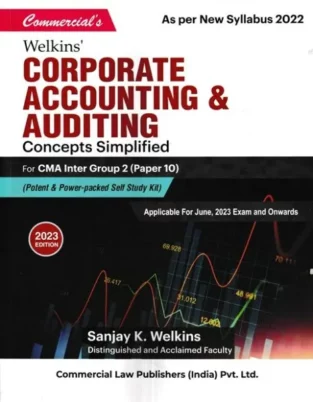 CMA Inter Corporate Accounting & Auditing By Sanjay K Welkins