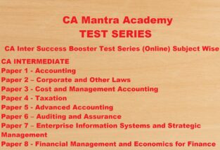 CA Inter Success Booster Test Series May 2023 Examinations