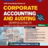Corporate Accounting And Auditing for CMA Inter By G.C. Rao