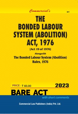 Bonded Labour System (Abolition) Act 1976 Bare Act