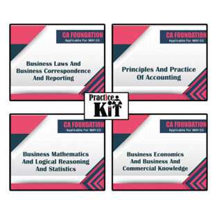 CA Foundation All Subject Practice Kit Book May 23
