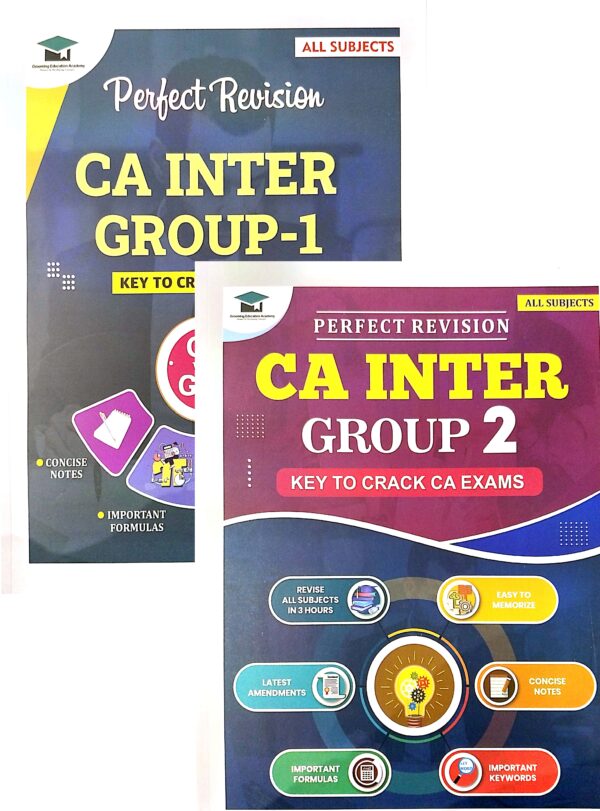CA Inter Group 1 and 2 Perfect Revision Book By Chandan Poddar