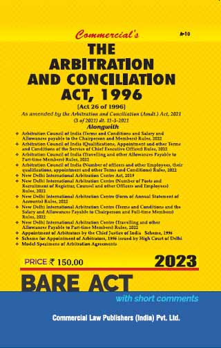 Arbitration And Conciliation Act, 1996 Bare Act